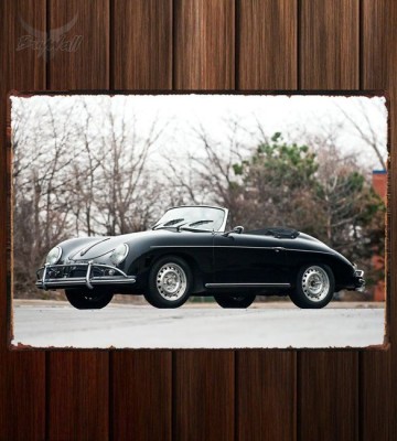 Металлическая табличка Porsche 356B 1600 T-2 Super Cabriolet D